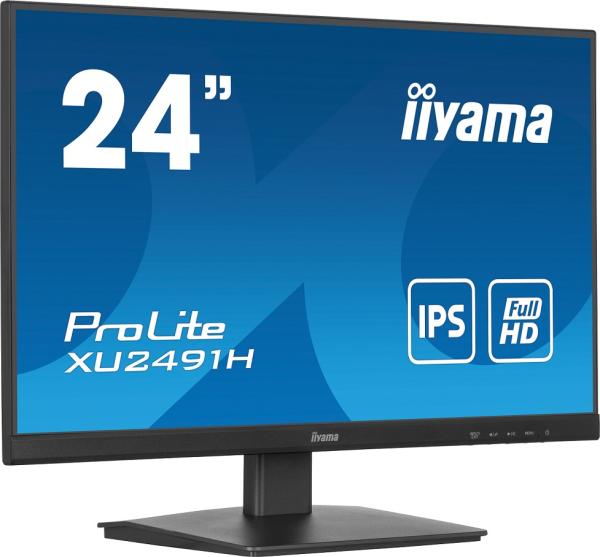iiyama ProLite/ XU2491H-B1/ 23, 8"/ IPS/ FHD/ 100Hz/ 0, 5ms/ Black/ 3R 