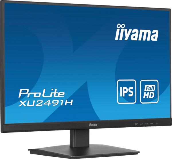 iiyama ProLite/ XU2491H-B1/ 23, 8"/ IPS/ FHD/ 100Hz/ 0, 5ms/ Black/ 3R 