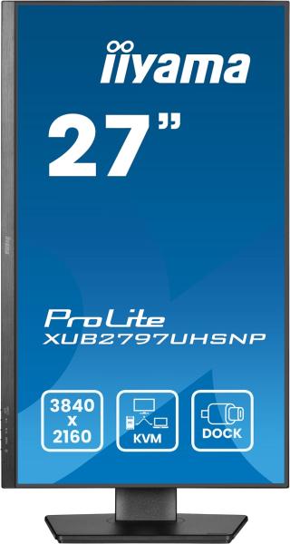 iiyama ProLite/ XUB2797UHSNP-B1/ 27"/ IPS/ 4K UHD/ 60Hz/ 4ms/ Čierna/ 5R 