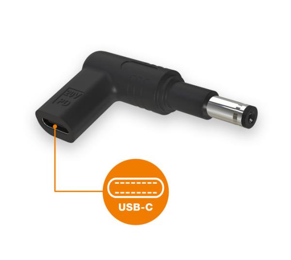 Aligator USB-C napájacia redukcia 4, 8 x 1, 7 mm (predĺžená) pre notebooky Asus/ Compaq/ HP 