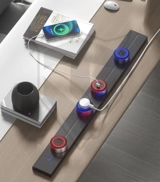 Viking zásuvkový modul A20, LED světlo s pohybovým senzorem 3W, černá 