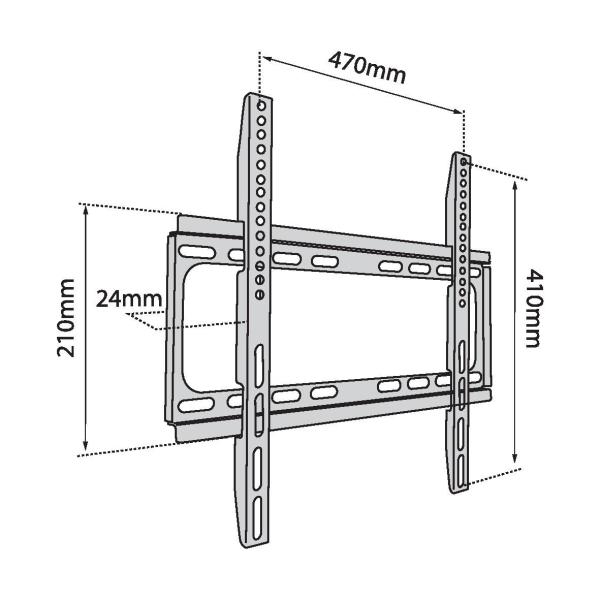TB TV wall mount TB-450 až 56", 40kg max VESA 400x400 