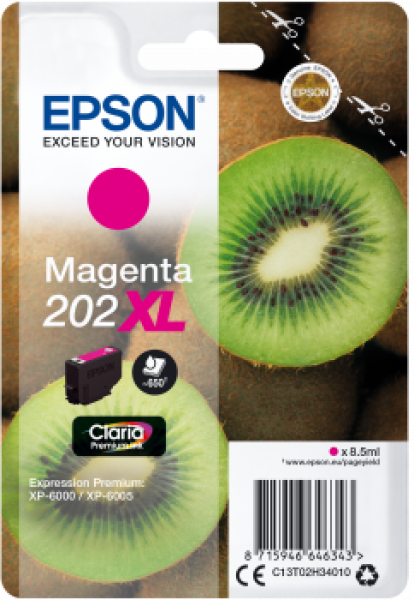 EPSON singlepack, Magenta 202XL, Premium Ink, XL