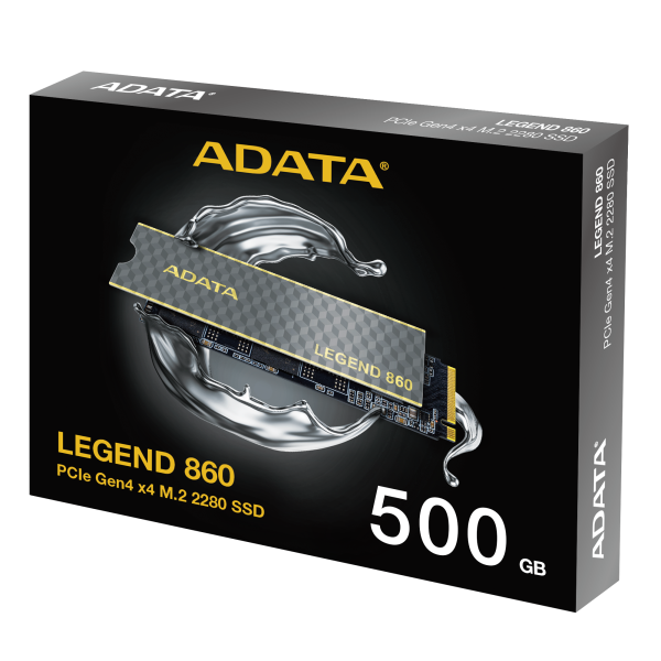 ADATA LEGEND 860/ 500GB/ SSD/ M.2 NVMe/ Čierna/ Heatsink/ 5R 
