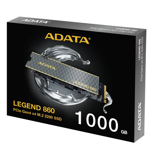 ADATA LEGEND 860/ 1TB/ SSD/ M.2 NVMe/ Čierna/ Heatsink/ 5R 
