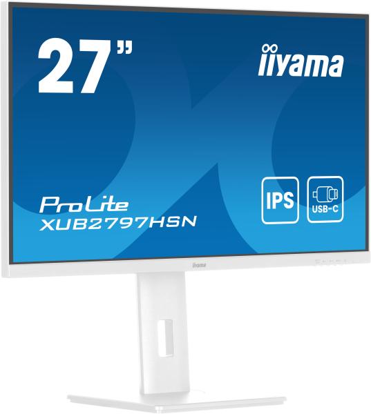 iiyama ProLite/ XUB2797HSN-W2/ 27"/ IPS/ FHD/ 100Hz/ 1ms/ White/ 3R 