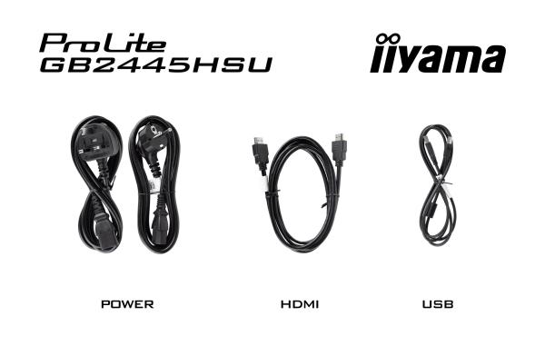 iiyama G-Master/ GB2445HSU-B2/ 23, 8"/ IPS/ FHD/ 100Hz/ 1ms/ Black/ 3R 