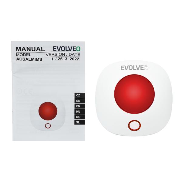 EVOLVEO bezdrôtová vnútorná siréna pre SecuPro/ Alarmex Pro 