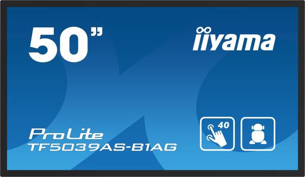 50" iiyama TF5039AS-B1AG:VA, 4K, Android