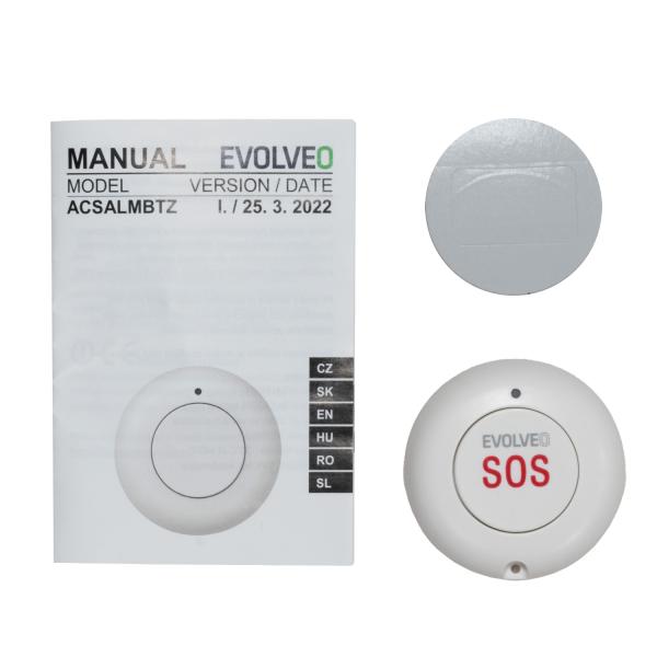 EVOLVEO bezdrôtové tlačidlo/ zvonček pre SecuPro/ Alarmex Pro 