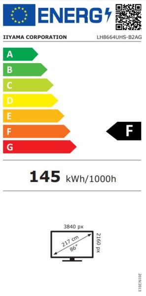 86" iiyama LH8664UHS-B2AG: IPS, 4K, 24/ 7, Android 
