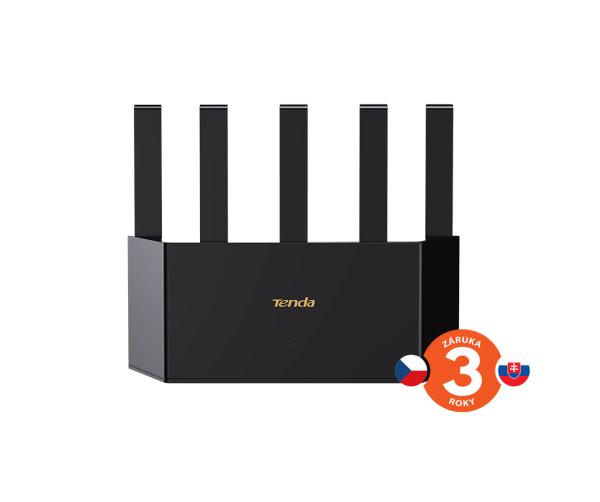 Tenda TX2L Pro AX1500 WiFi 6 Mesh Router, 1x GWAN, 3x GLAN, IPv6, 5x 6dBi anténa, WPA3, CZ App 