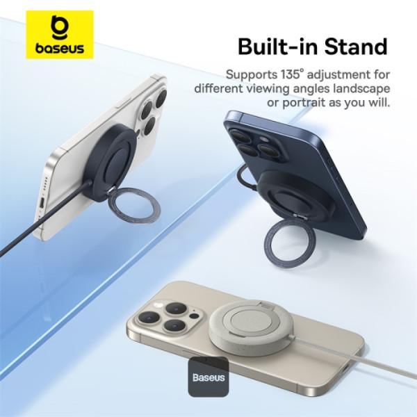 Baseus bezdrôtová nabíjacia magnetická podložka Simple Mini4 Qi2 15W zlatá 