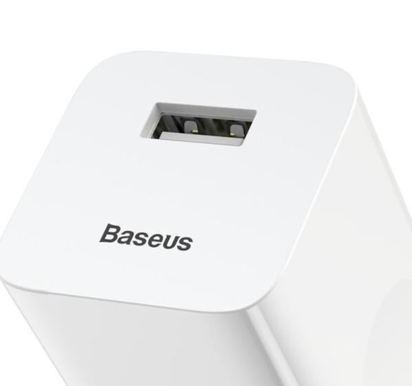 Baseus rýchlonabíjačka do siete 1xUSB Quick Charge 3.0 24W biela 
