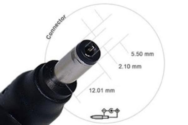 DCSV21 DC napájací konektor 2.1mm so svorkovnicou - male 