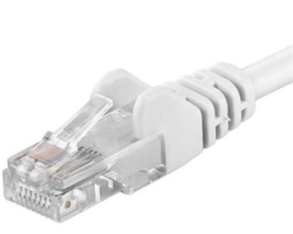 PREMIUMCORD Patch kábel UTP RJ45-RJ45 CAT5e 0.25 m biela