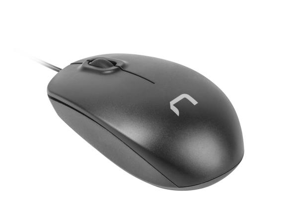 Natec laserová myš HAWK/ 1000 DPI/ Kancelárska/ Laserová/ 1 000 DPI/ Drôtová USB/ Čierna 