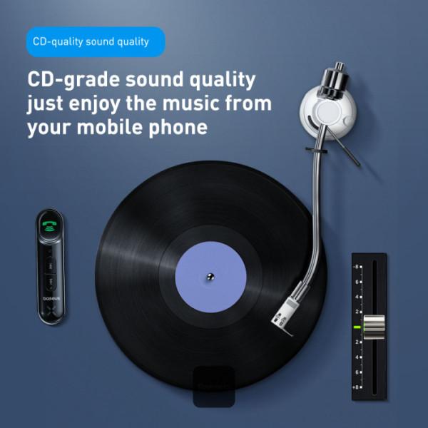 Baseus bluetoooth audio adaptér Qiyin čierny 