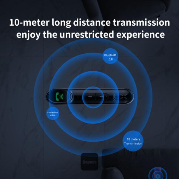 Baseus bluetoooth audio adaptér Qiyin čierny 