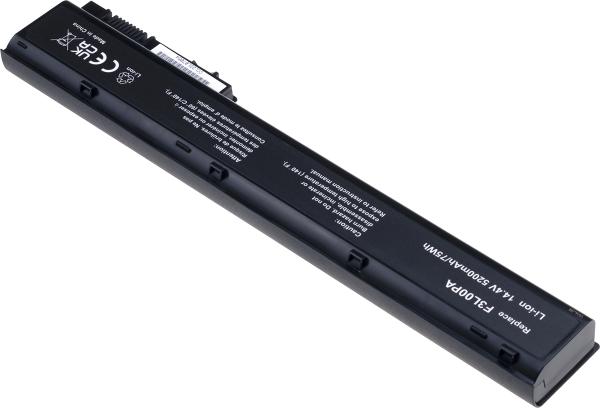 Batéria T6 Power HP ZBook 15 G1, 15 G2, ZBook 17 G1, 17 G2, 5200mAh, 75Wh, 8cell 