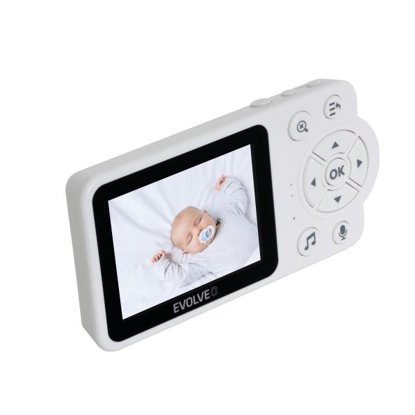 EVOLVEO Baby Monitor N3, detská videoopatrovateľka, modrá 