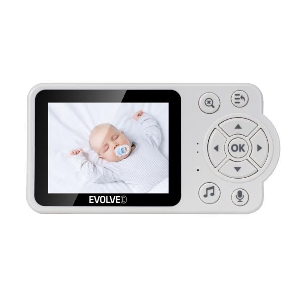 EVOLVEO Baby Monitor N3, detská videoopatrovateľka, ružová 