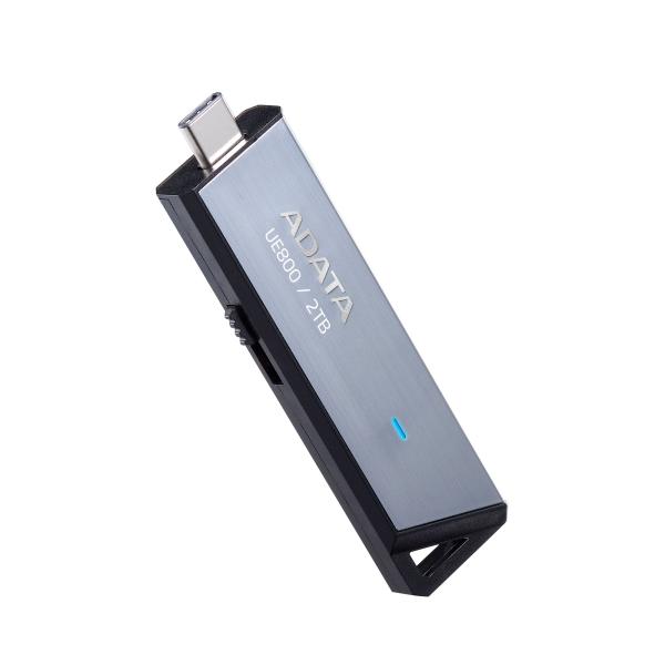 ADATA UE800/ 2TB/ USB 3.2/ USB-C/ Strieborná 