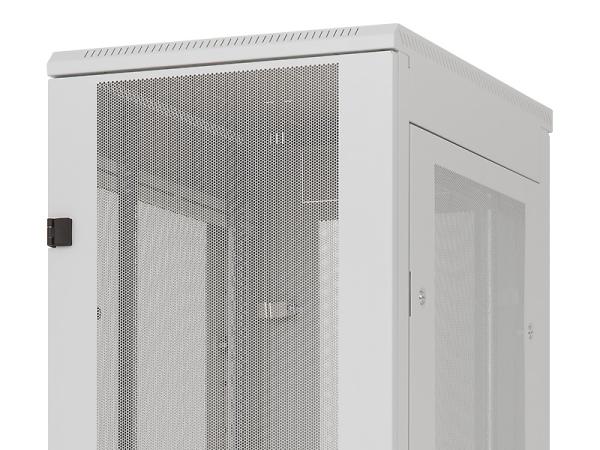 Stojanový rozvádzač 42U (š) 600x (h) 1000 perforované dvere sivý 