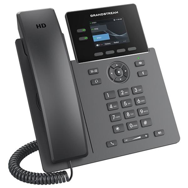 Grandstream GRP2610 SIP telefón, 2 linky, 8 VPK, farebný LCD, 2 SIP účty 