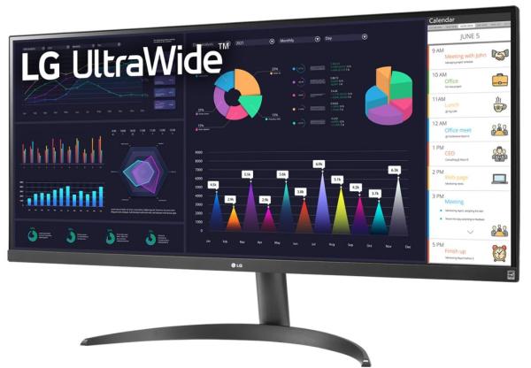 LG UltraWide/ 34WQ500-B/ 34"/ IPS/ 2560x1080/ 100Hz/ 5ms/ Black/ 2R 