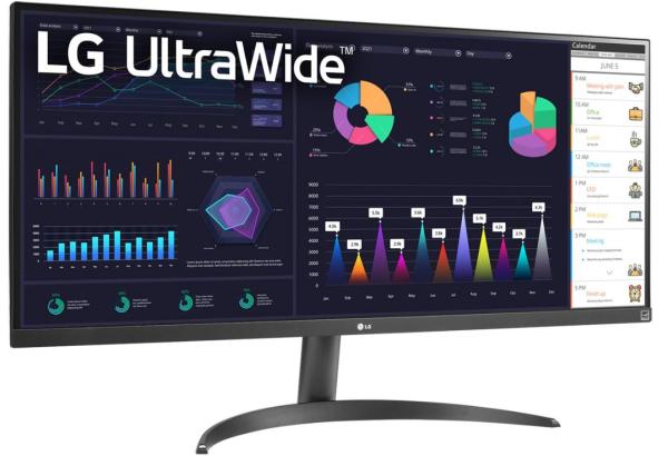 LG UltraWide/ 34WQ500-B/ 34"/ IPS/ 2560x1080/ 100Hz/ 5ms/ Black/ 2R 