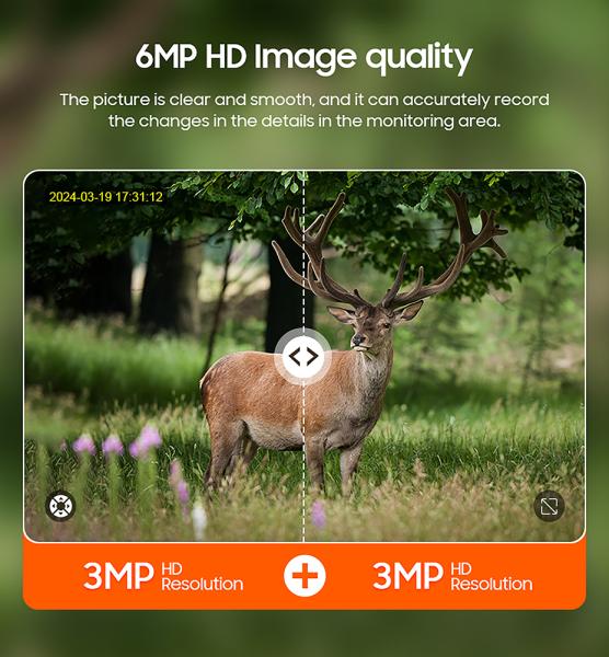 Viking solární outdoorová HD kamera HDs04 4G,  šedá 