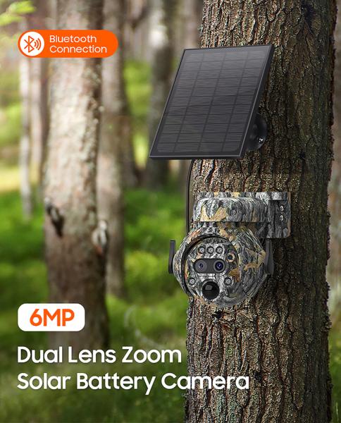 Viking solární outdoorová HD kamera HDs04 4G,  šedá 