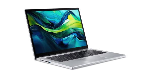 Acer Aspire Go Spin 14/ AGSP14-31PT-33QY/ 3-N355/ 14"/ WUXGA/ T/ 16GB/ 512GB SSD/ UHD/ W11H/ Silver/ 2R 