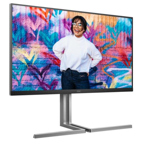AOC/ U32U3CV/ 32"/ IPS/ 4K UHD/ 60Hz/ 4ms/ Blck-Slvr/ 3R 