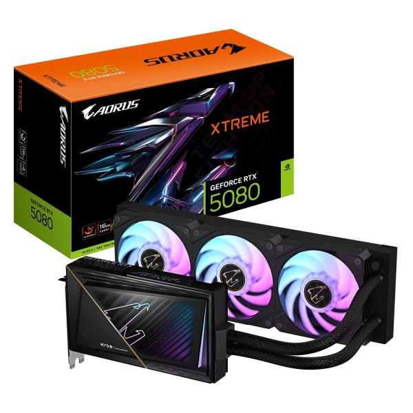 GIGABYTE AORUS GeForce RTX 5080 XTREME WATERFORCE/ 16GB/ GDDR7 
