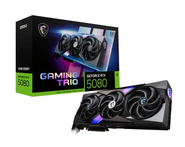 MSI GeForce RTX 5080 TRIO/ Gaming/ OC/ 16GB/ GDDR7 