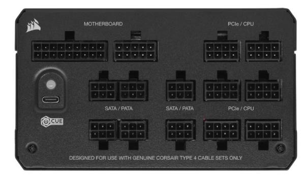 CORSAIR HX1000i/ 1000W/ ATX 3.1/ 80PLUS Platinum/ Modular/ Bulk 