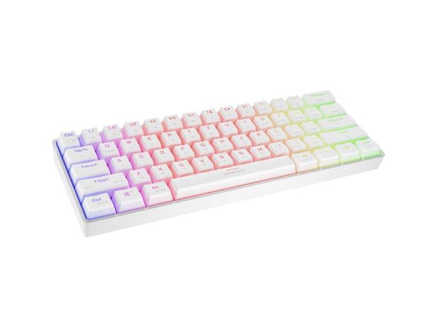 Genesis herná klávesnica THOR 660 G2/ Gateron Red/ USB+BT/ US layout/ Biela 