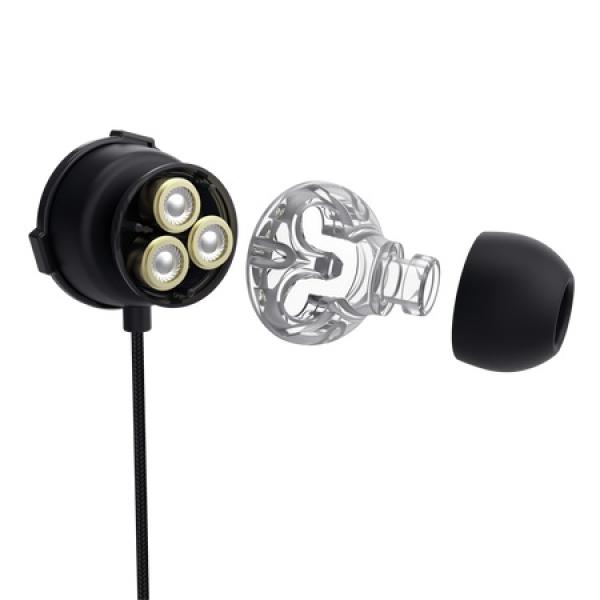 Trust GXT 406 Pine Multiplatform gaming earphones/ Jack/ Čierna 