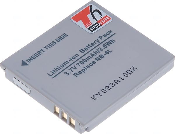 Batéria T6 Power pre Canon NB-4L, 700mAh, 2, 6Wh