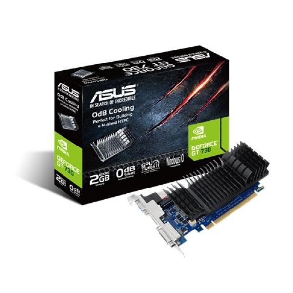 ASUS VGA NVIDIA GeForce GT 730 2GB GDDR5,  GT 730,  2GB GDDR5,  1xHDMI,  1xDVI,  1xVGA 
