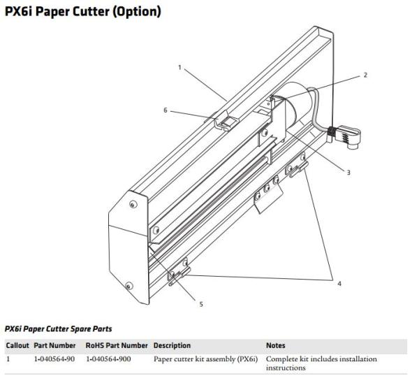 Honeywell Cutter Assy for EasyCoder PX6i ((Expect Longer Lea