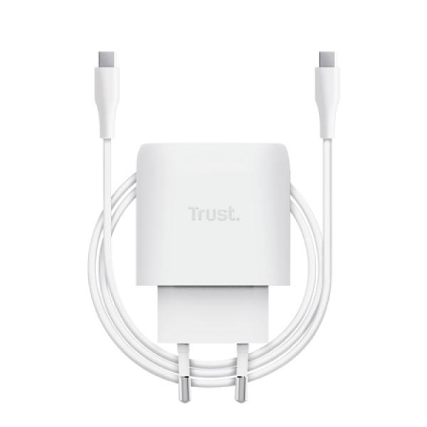 TRUSt MAXO 45W USB-C GAN CHARGER WHITE 