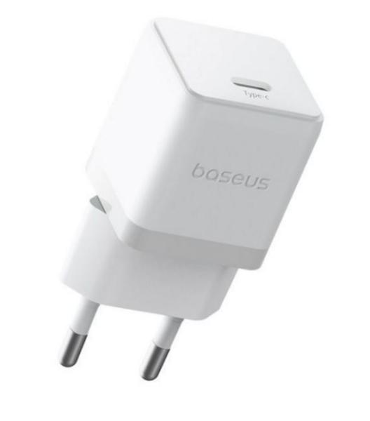 Baseus Rýchlonabíjačka do siete Palm 30W USB-C PD QC 3.0 biela 