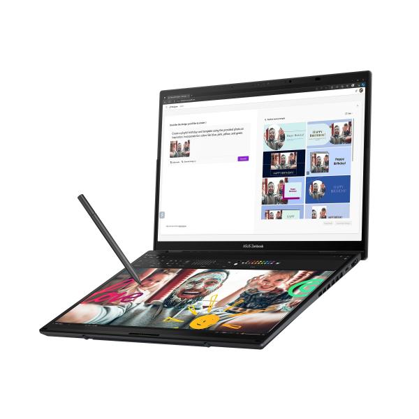 ASUS Zenbook Duo 14 OLED/ UX8406CA-OLED166X/ U9-285H/ 14"/ 2880x1800/ T/ 32GB/ 1TB SSD/ Arc 140T/ W11P/ Gray/ 2 