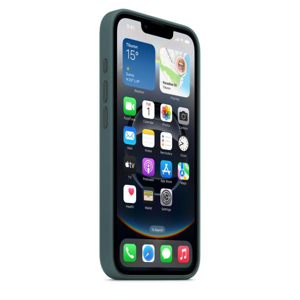 iPhone 16e Silicone Case - Lake Green 