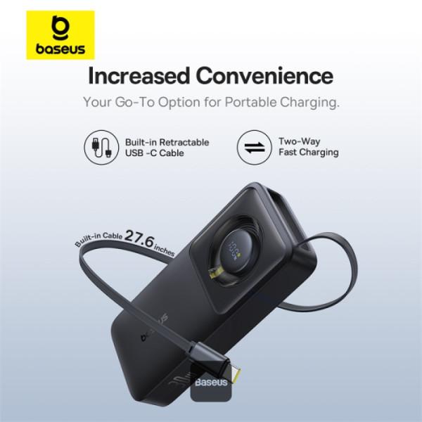 Baseus Powerbanka OS Free2Pull 10000mAh 30W čierna 