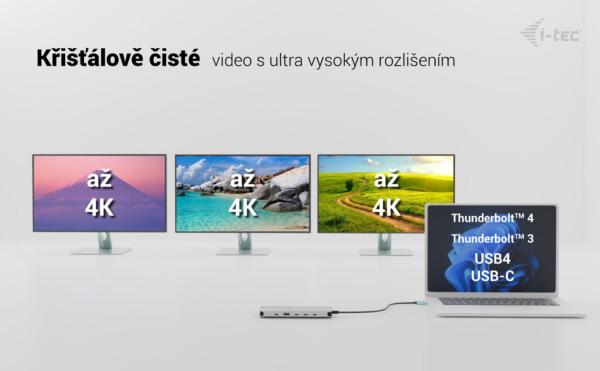 i-tec USB-C Metal Nano 3x Display Dock, 2x HDMI 1x USB-C video, Power Delivery 140W 