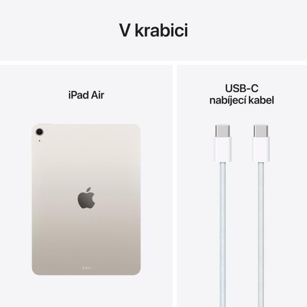 Apple iPad Air 11"/ (M3) Wi-Fi/ 10, 86"/ 2360x1640/ 8GB/ 256GB/ iPadOS18/ Starlight 